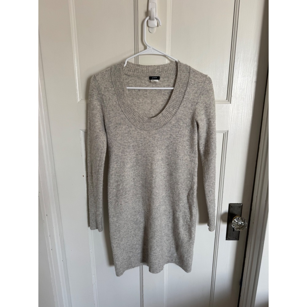 J.Crew gray wool cashmere blend sweater dress size xs